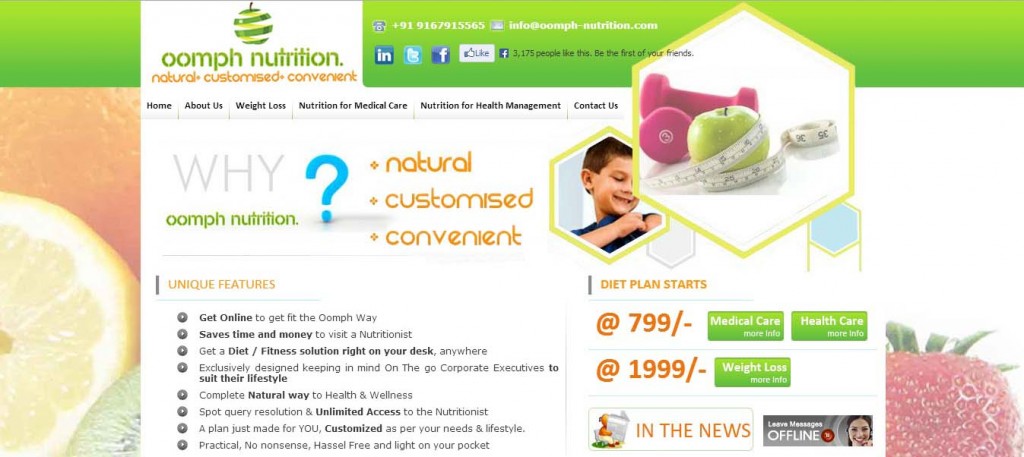 Oomph Nutrition Wants To Make a Healthy Difference in The Life of Every Common Man