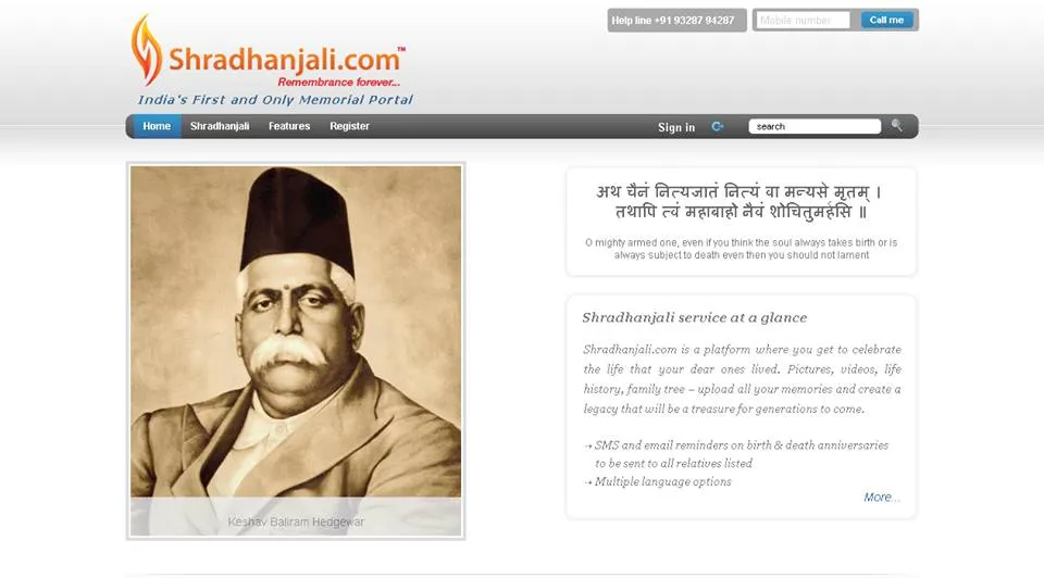 Article: Because It Is Memories That Live Longer Shradhanjali Com